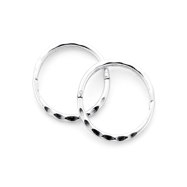 Sterling Silver 10mm Small Facet Sleepers