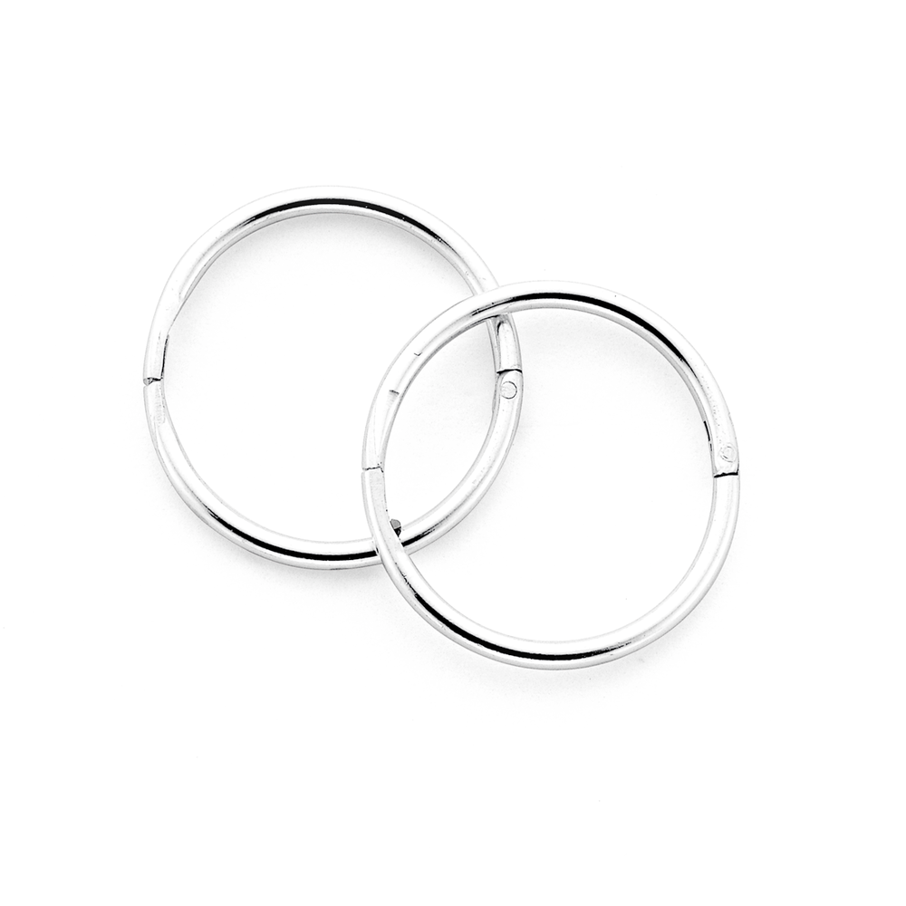 Circle Earrings - Small & Large | Black - Ferro Forma