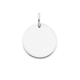 Sterling Silver 15mm Round Disc Pendant