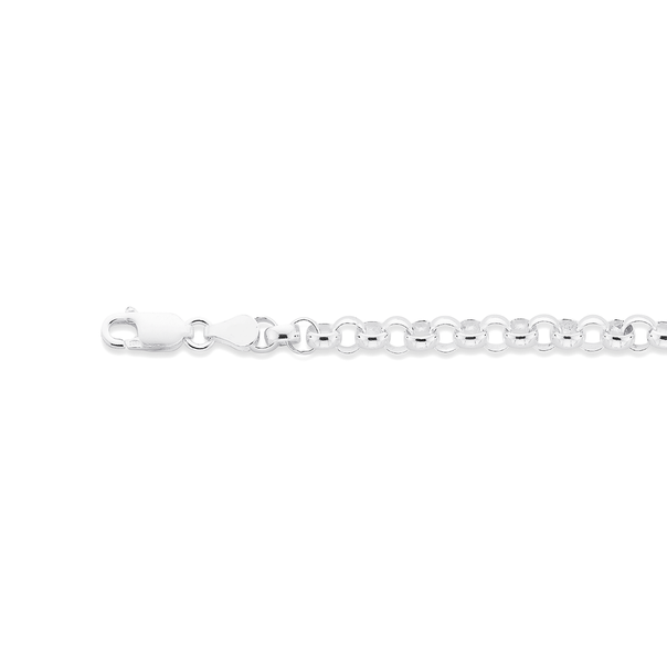 Sterling Silver 19cm Belcher Bracelet