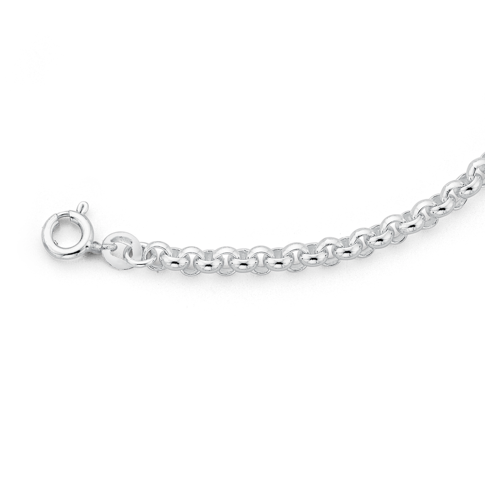 sterling silver 19cm belcher bracelet 1109023 53743