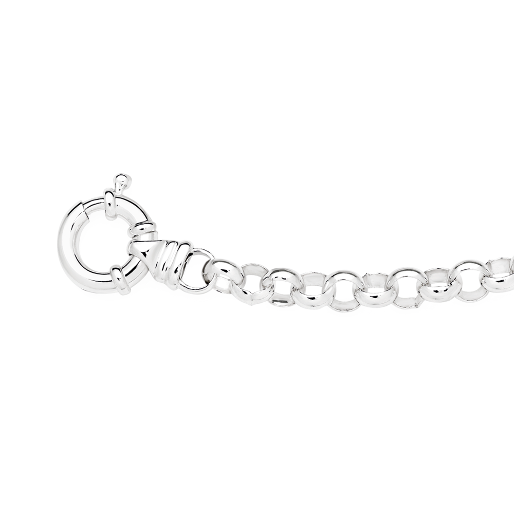 925 Sterling Silver Belcher Bracelet - 11 mm - TOP JEWELLERY