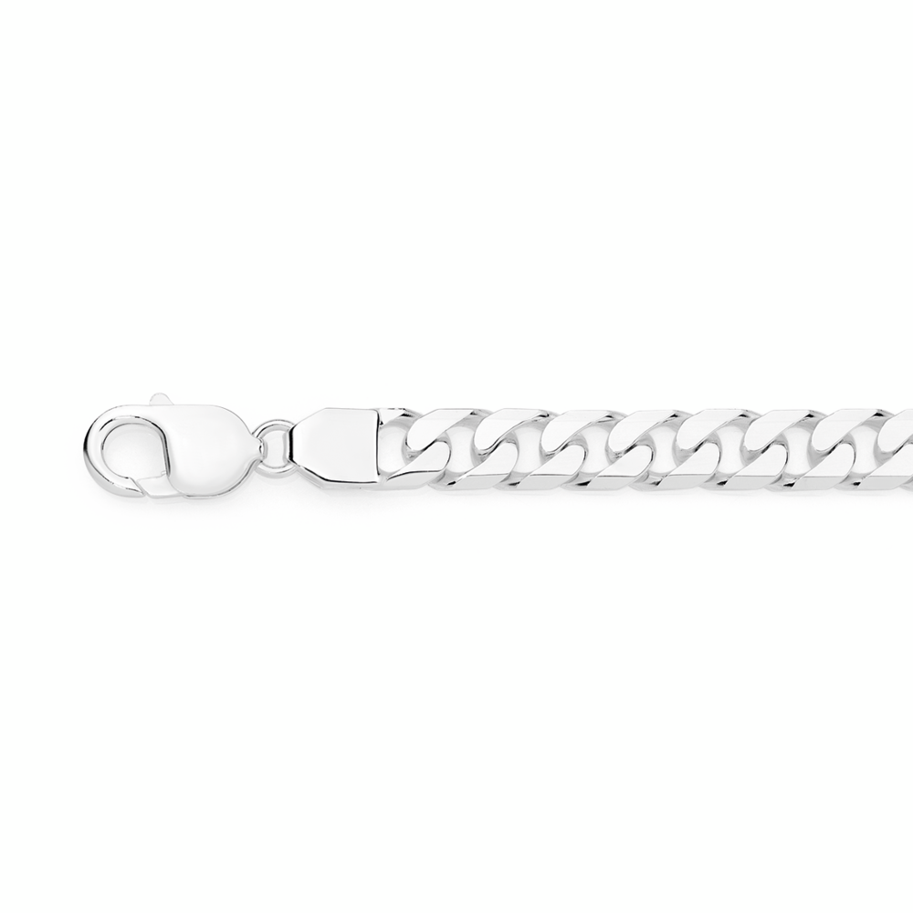 Sterling Silver 21cm Open Curb Bracelet