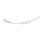 Sterling Silver 3 Infinity Link Bracelet