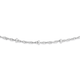 Sterling Silver 45cm Twist Rope & Ball Chain