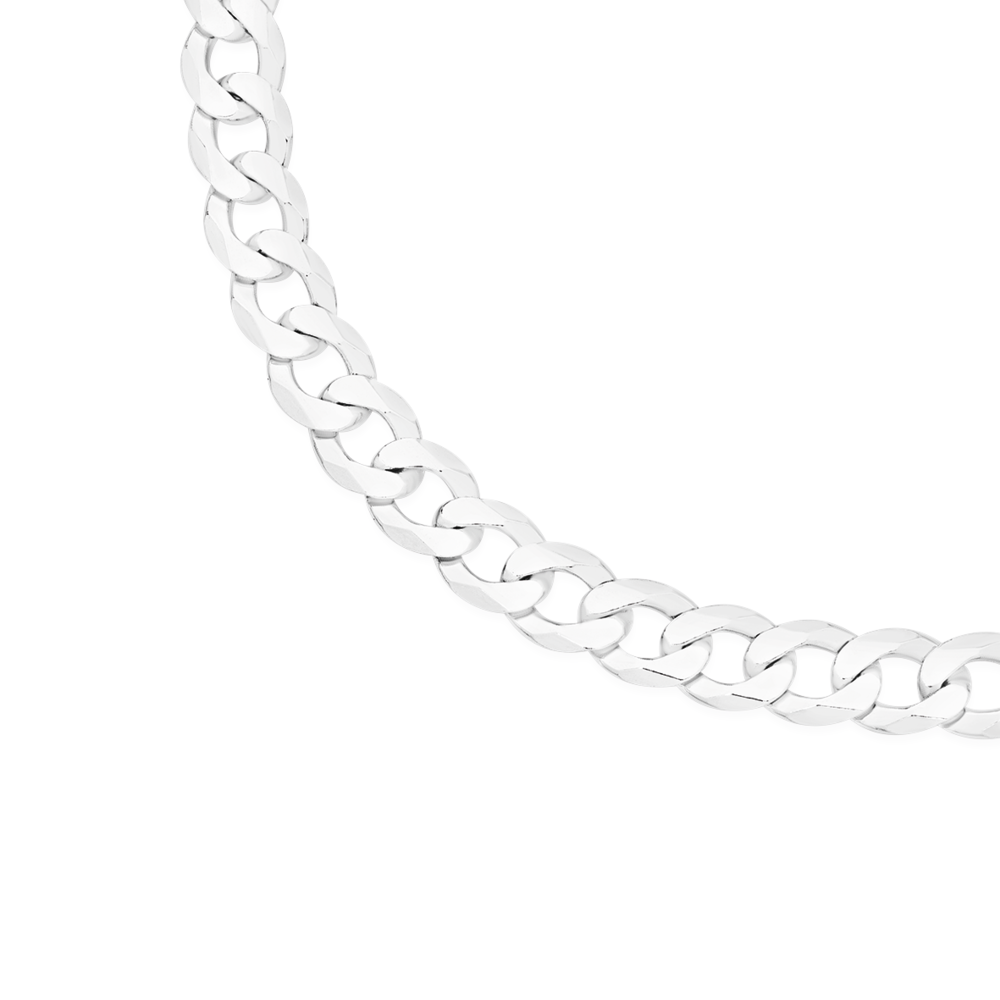 TreasureBay Italian Silver Curb Chain for Men and Women 6.2mm Solid 925  Sterling Silver Curb Chain (18.5) : Amazon.co.uk: Fashion