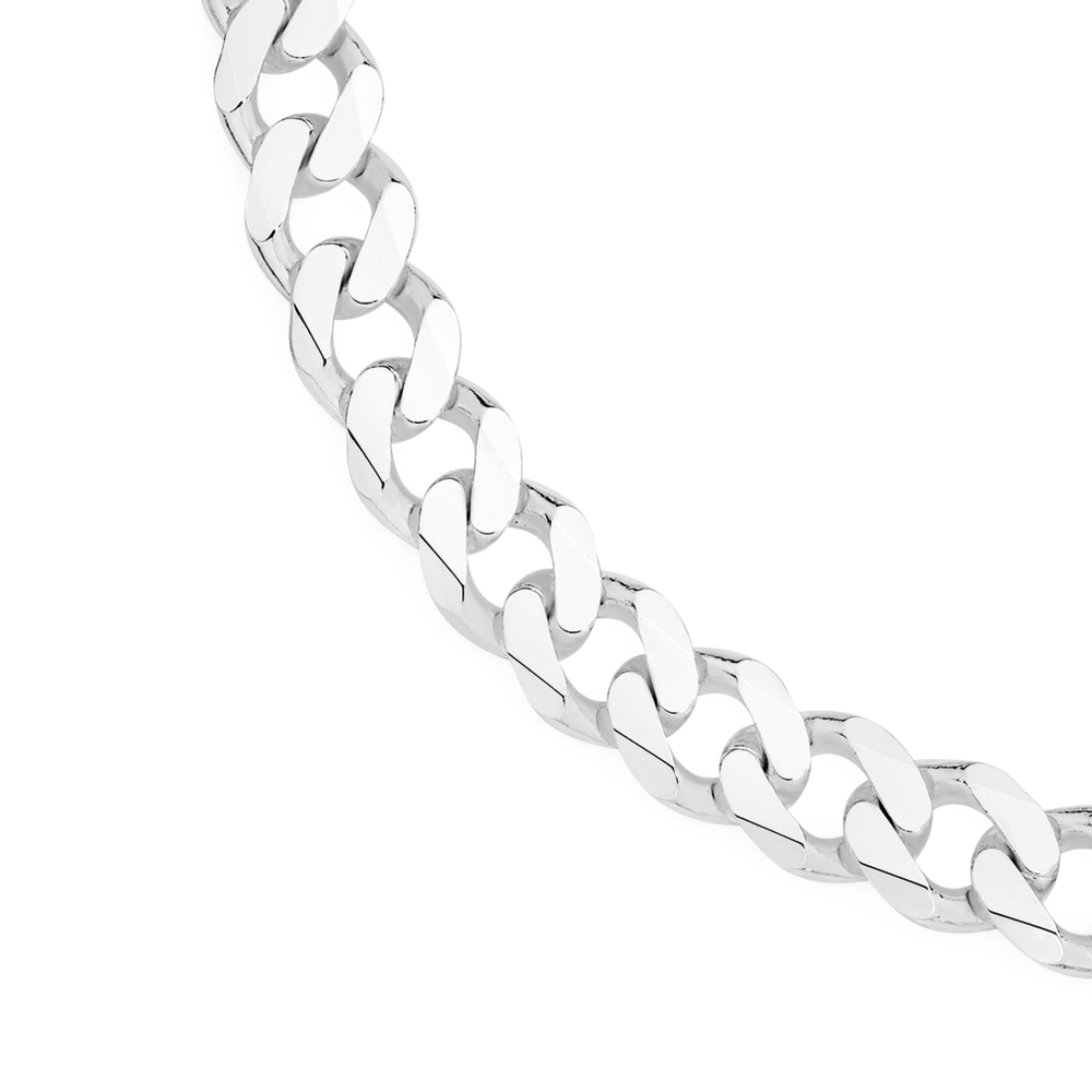 Buy 925 Sterling Silver Necklace for Men - Flat Cuban Curb Chain 3.7 mm  Thick - Sizes: 18