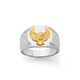 Sterling Silver & 9ct Eagle Ring
