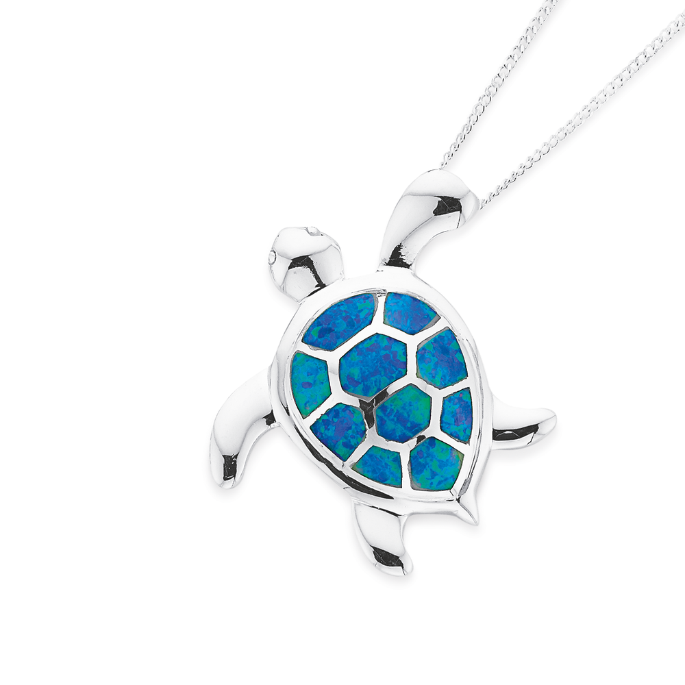 Classic Hot Sale Sea Turtle Necklace Charm Blue Opal Necklace For Women  Fashion Accessories Gift Designer Jewelry Colgante Mujer - Pendants -  AliExpress
