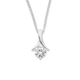 Sterling Silver Cubic Zirconia Crossover Pendant
