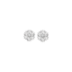 Sterling Silver Cubic Zirconia Fancy Snowflake Earrings