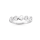 Sterling Silver Cubic Zirconia Heart Dress Ring