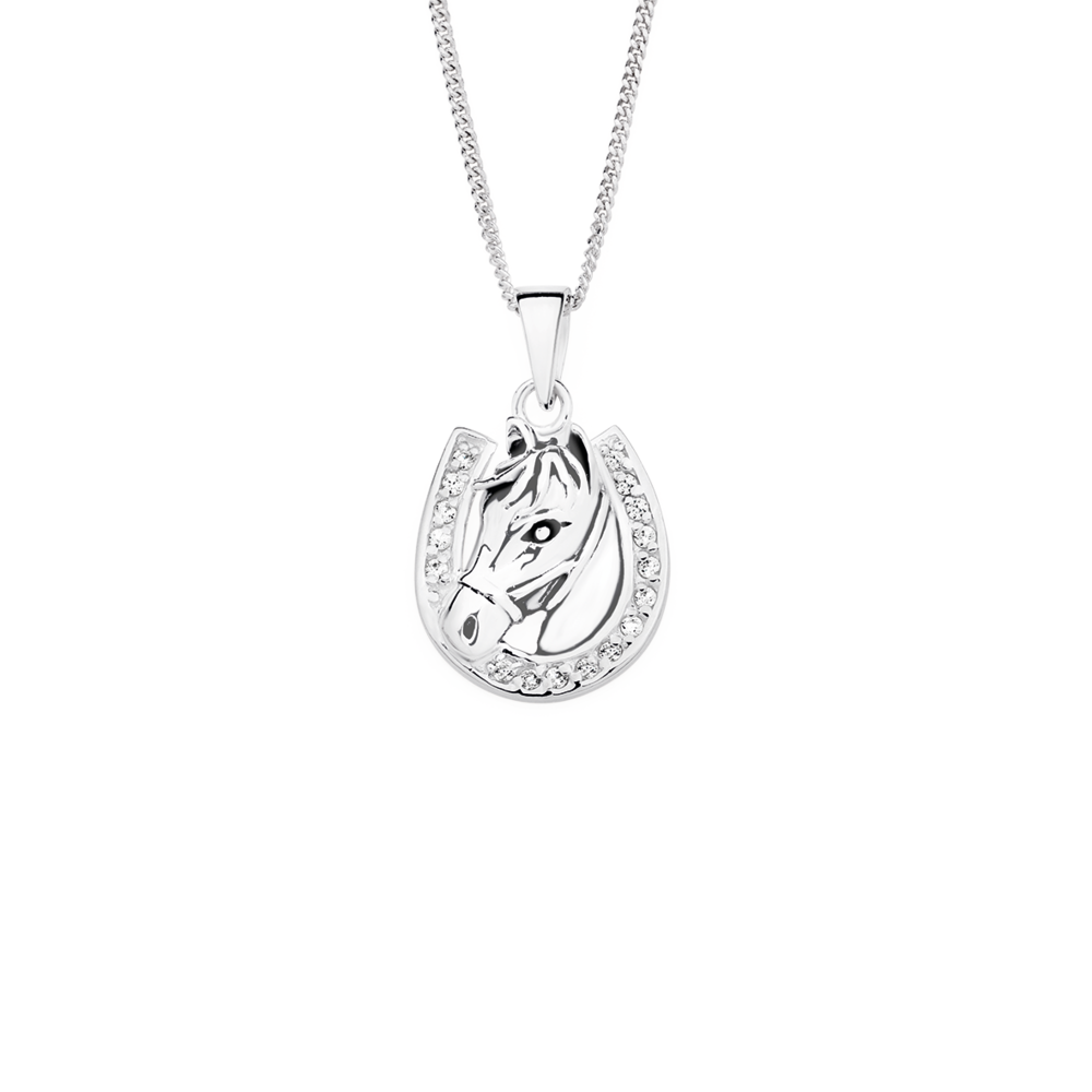 Horseshoe necklace clearance prouds