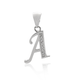Sterling Silver Cubic Zirconia Initial A Letter Pendant