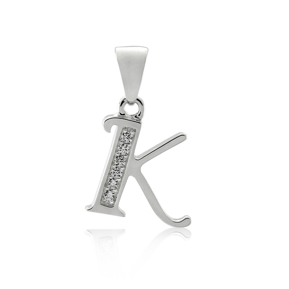 K shop silver necklace