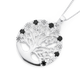 Sterling Silver CZ Tree of Life Pendant