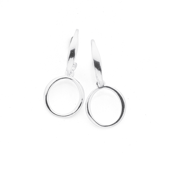 Sterling Silver Fine Circle Hoop Earrings