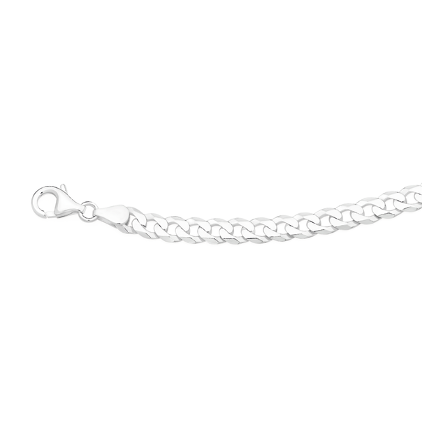 Sterling Silver Flat Curb Bracelet
