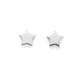 Sterling Silver Flat Star Stud Earrings