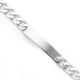 Sterling Silver Gents 22cm Heavy Curb Identity Bracelet