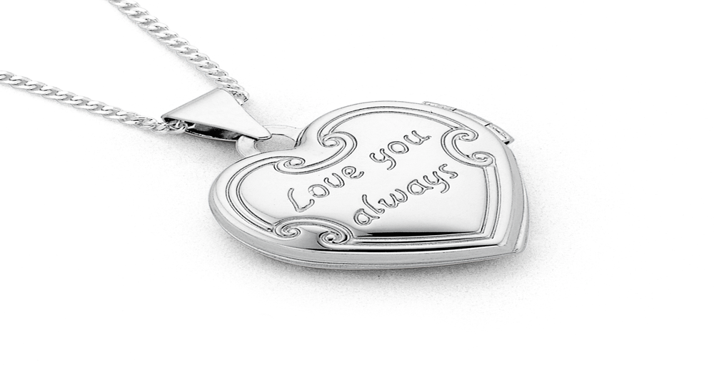 Sterling Silver Heart Locket Prouds