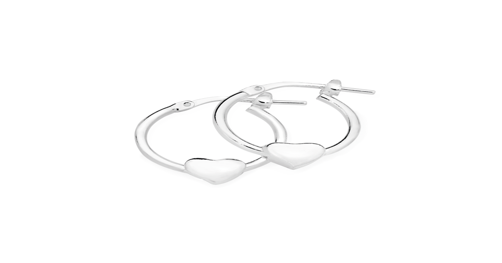 Sterling Silver Hoop Earrings Prouds