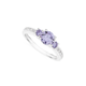 Sterling Silver Lavender CZ Dress Ring