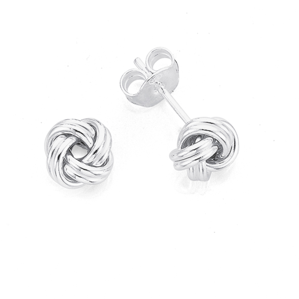 Pure silver clearance stud earrings