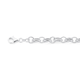 Sterling Silver Oval & Round Link Bracelet