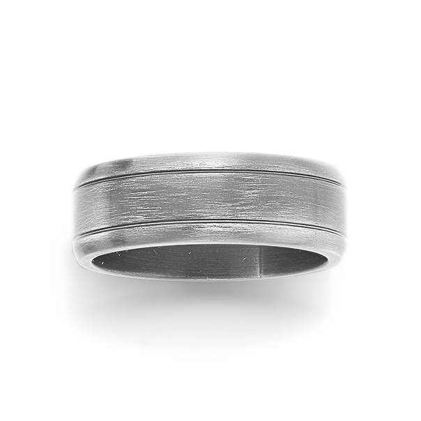 Titanium 8mm Wide Gents Ring
